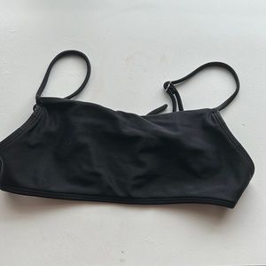 Black Tie Back Bikini Top